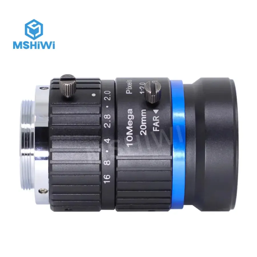 3MP C-mount 20mm Prime Lens 1" F2.0 Manual Iris Industrial Lens