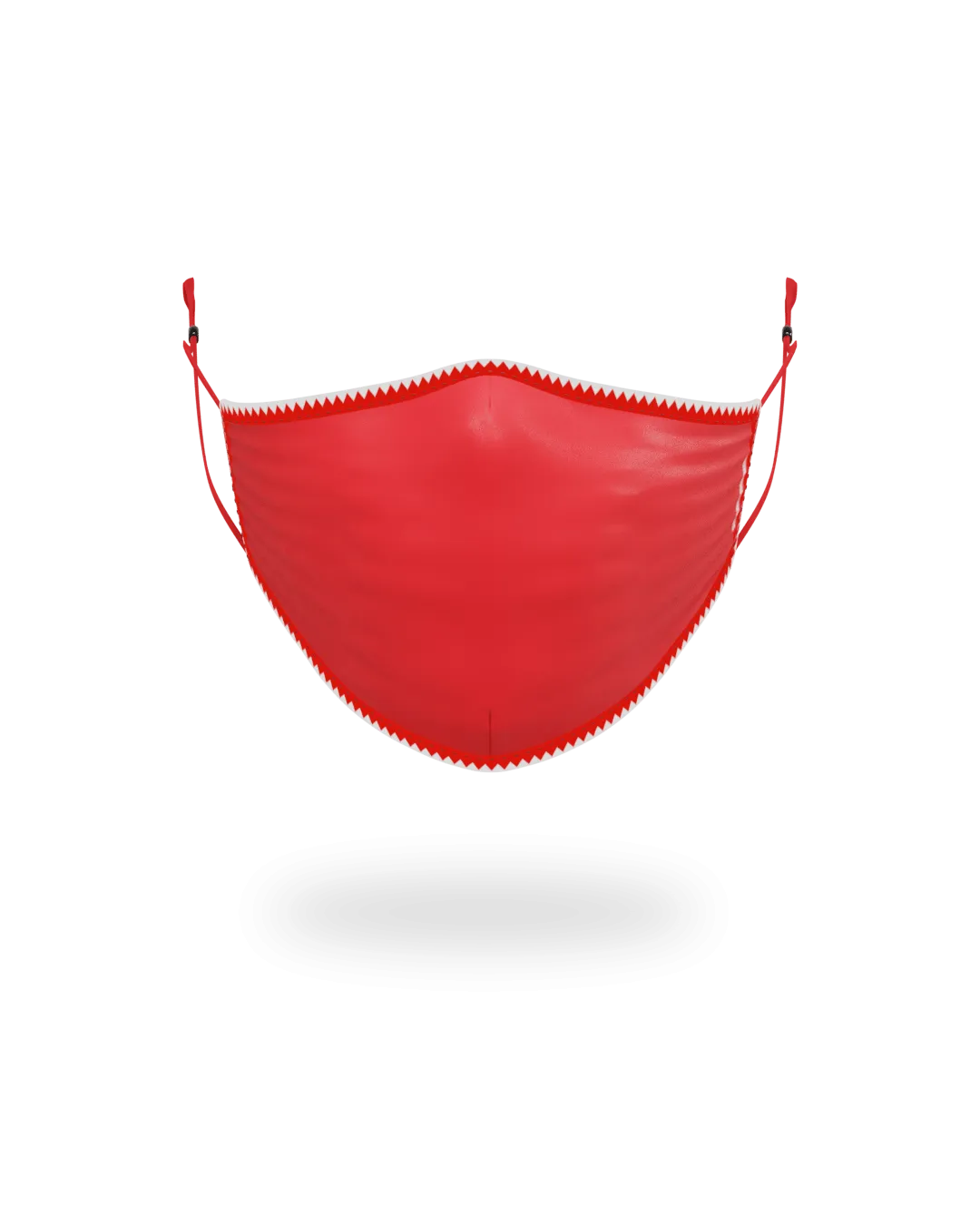 ADULT VERTICAL SHARK (RED) FORM-FITTING FACE MASK