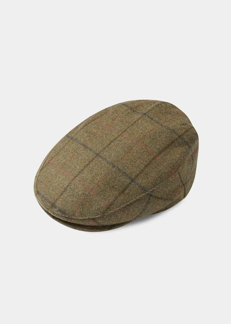 Alan Paine Combrook Waterproof Tweed Flat Cap