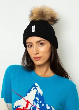 BOBBL Pom Hat in Black