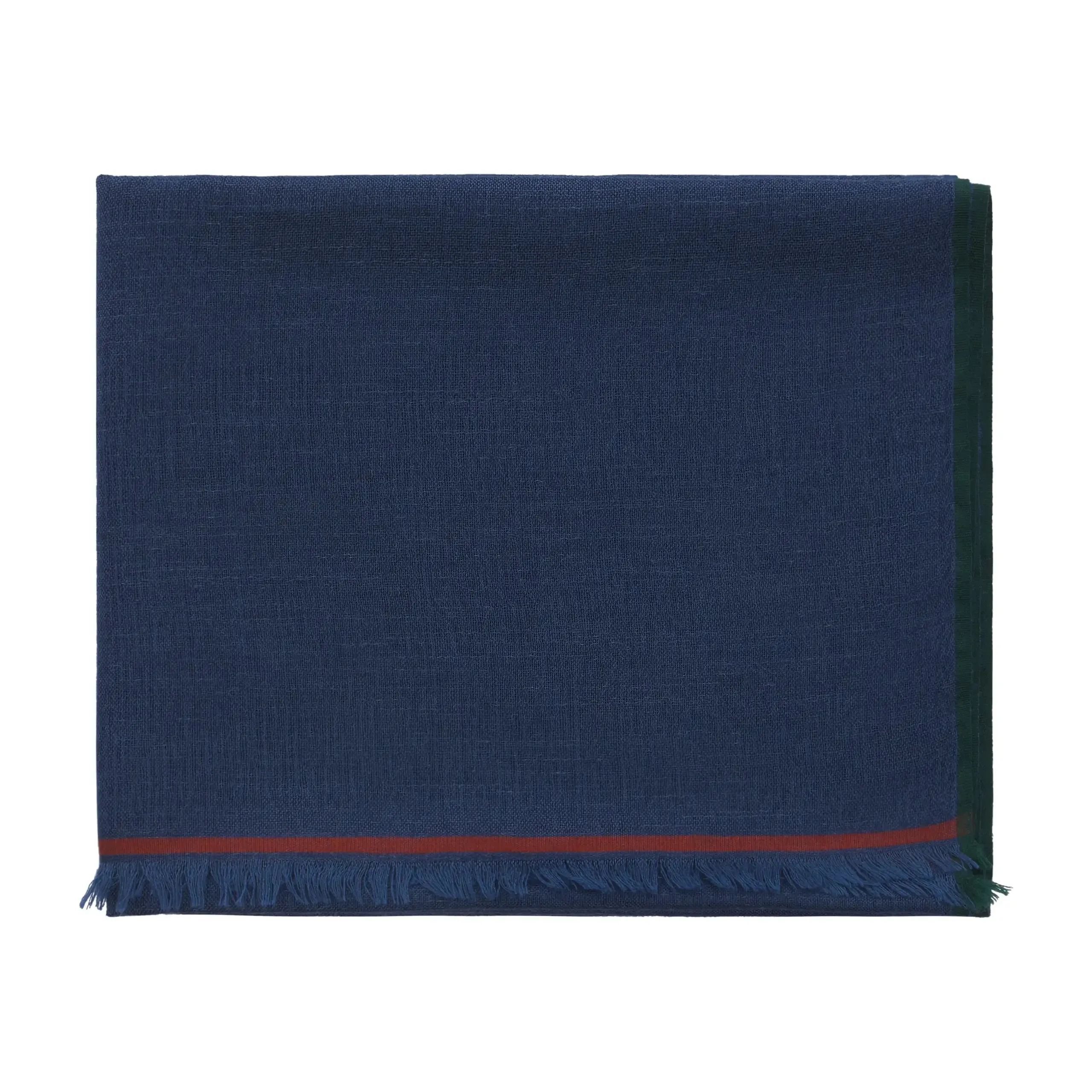 Cashmere-Blend Scarf in Navy Blue