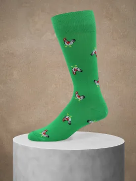 Chickens Sock in Green