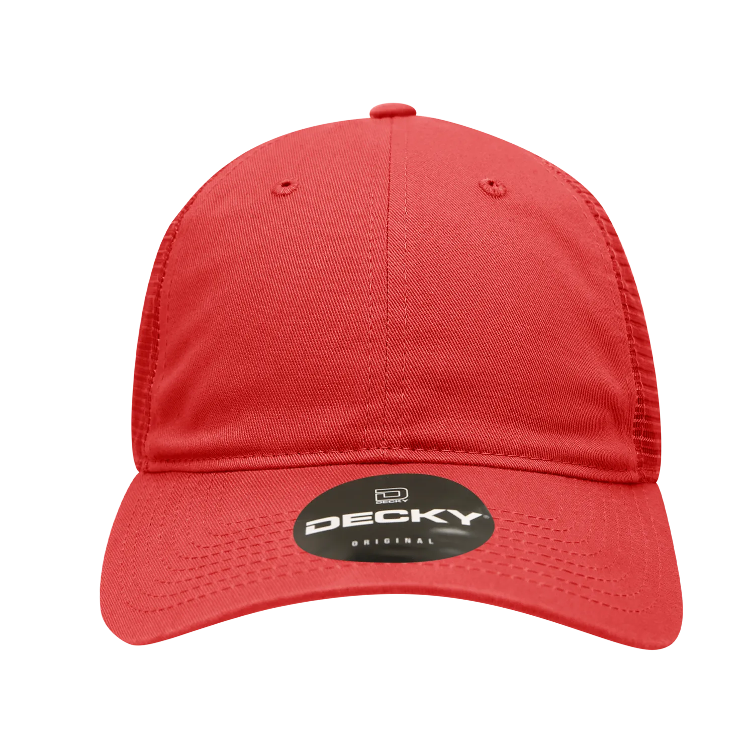 Decky 120 - 6-Panel Low Profile, Relaxed Cotton Trucker Cap - CASE Pricing