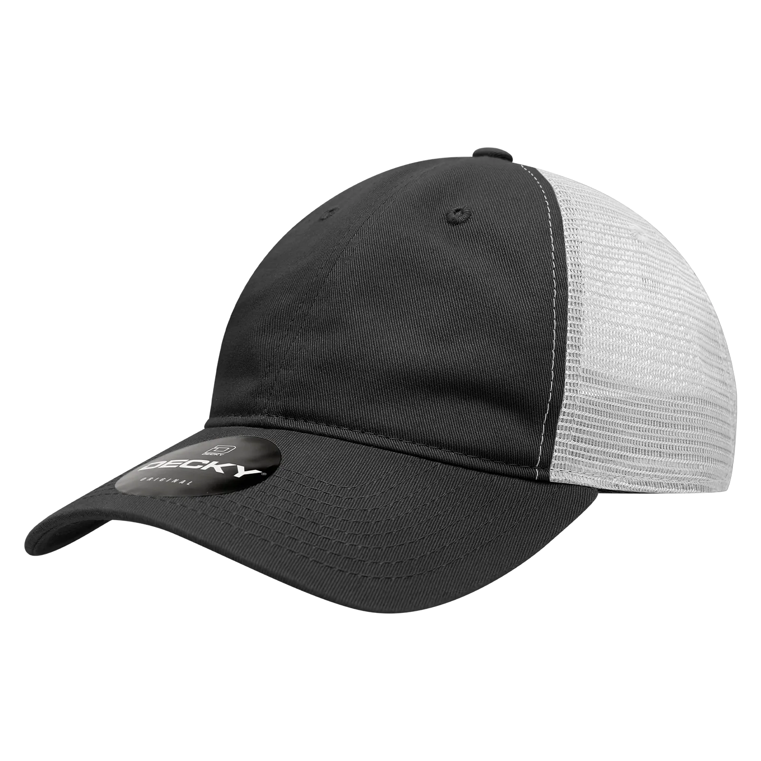 Decky 120 - 6-Panel Low Profile, Relaxed Cotton Trucker Cap - CASE Pricing