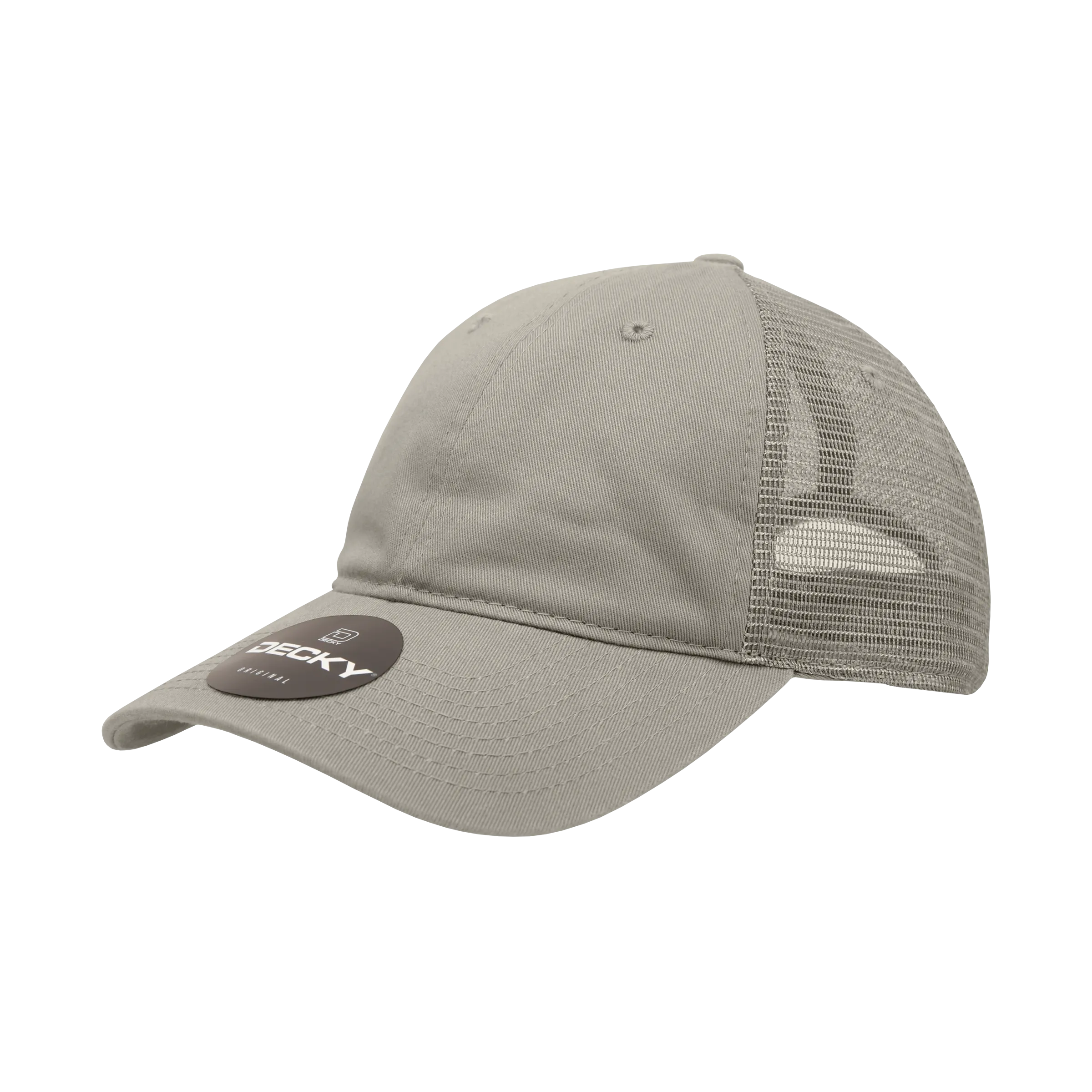 Decky 120 - 6-Panel Low Profile, Relaxed Cotton Trucker Cap - CASE Pricing