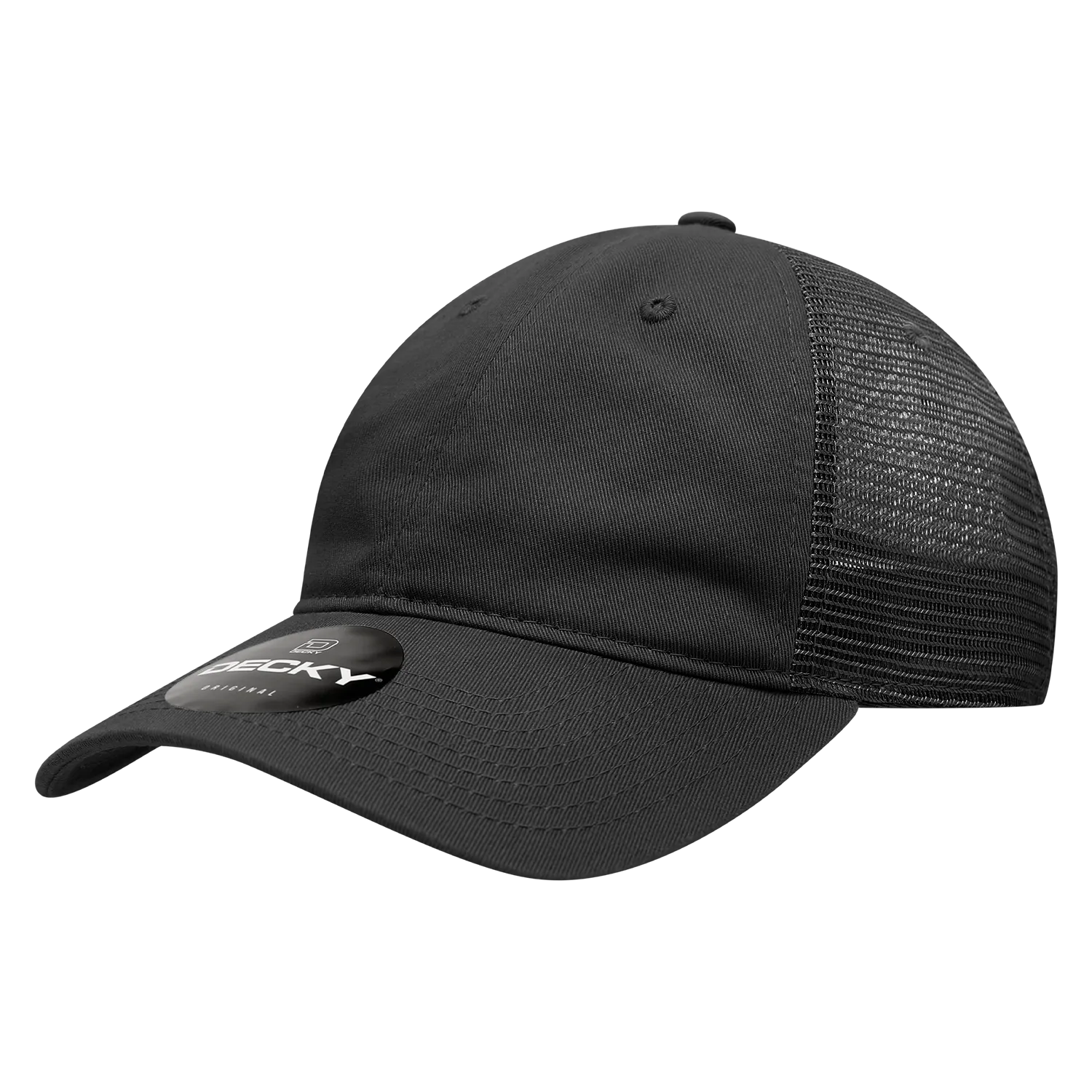 Decky 120 - 6-Panel Low Profile, Relaxed Cotton Trucker Cap - CASE Pricing