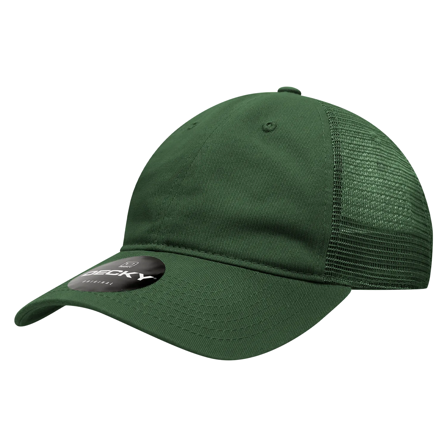 Decky 120 - 6-Panel Low Profile, Relaxed Cotton Trucker Cap - CASE Pricing