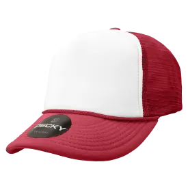 Decky 210 Blank Foam Trucker Hat, Two Tone Mesh Back Cap