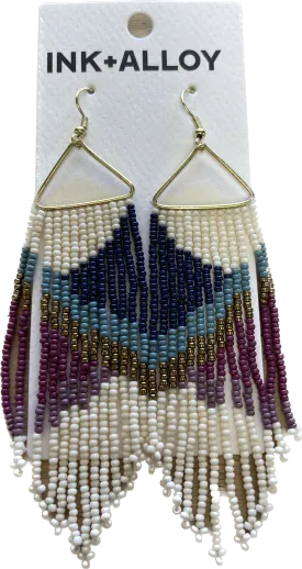 Emilie Angles Beaded Fringe Earrings Iceland