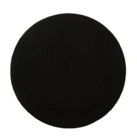 Felt Beret Hat - Black