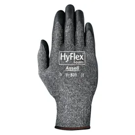 HyFlex® 11-801 Nitrile Foam Palm Coated Gloves Black/Dark Gray