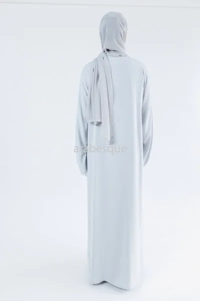 Luxury Nida Embellished Open Abaya with Pleats - 2 Colours