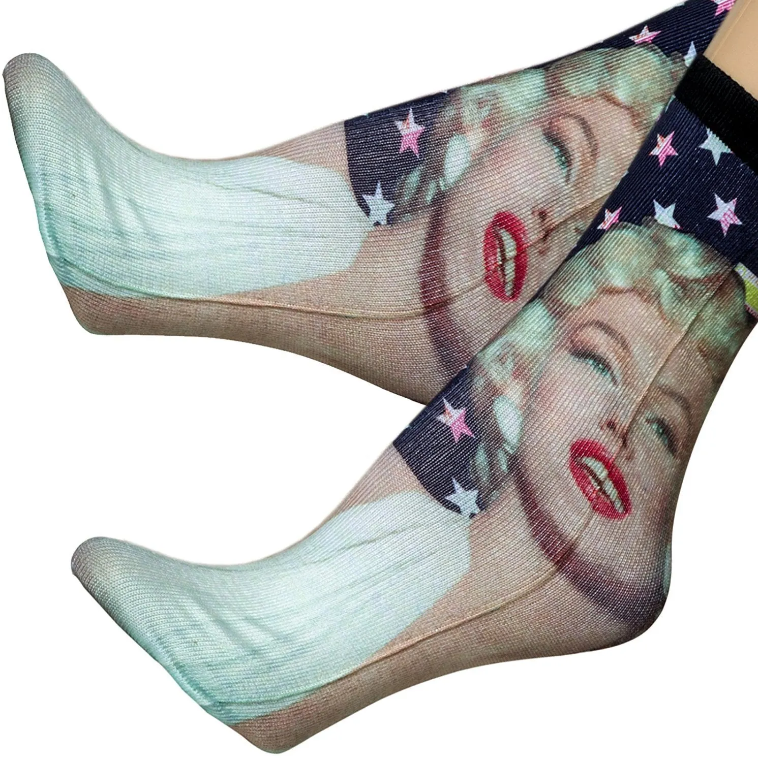 Marilyn Monroe Photoreal Crew 9-11 Mm Stars & Stripe