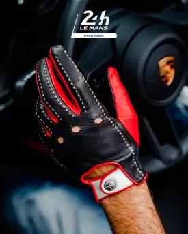 MULSANNE 24 Heures du Mans - Driving Gloves - Hyper Black/Racing Red/Bianco Italia