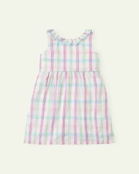 Multi Check Sleeveless Dress