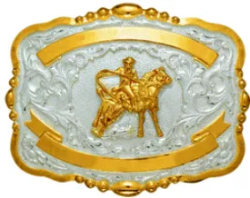 "Calf Roper" Western Trophy Belt Buckle