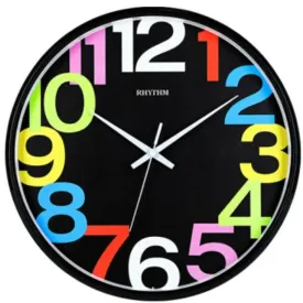 Rhythm Colorful Analog Wall Clock CMG589BR76