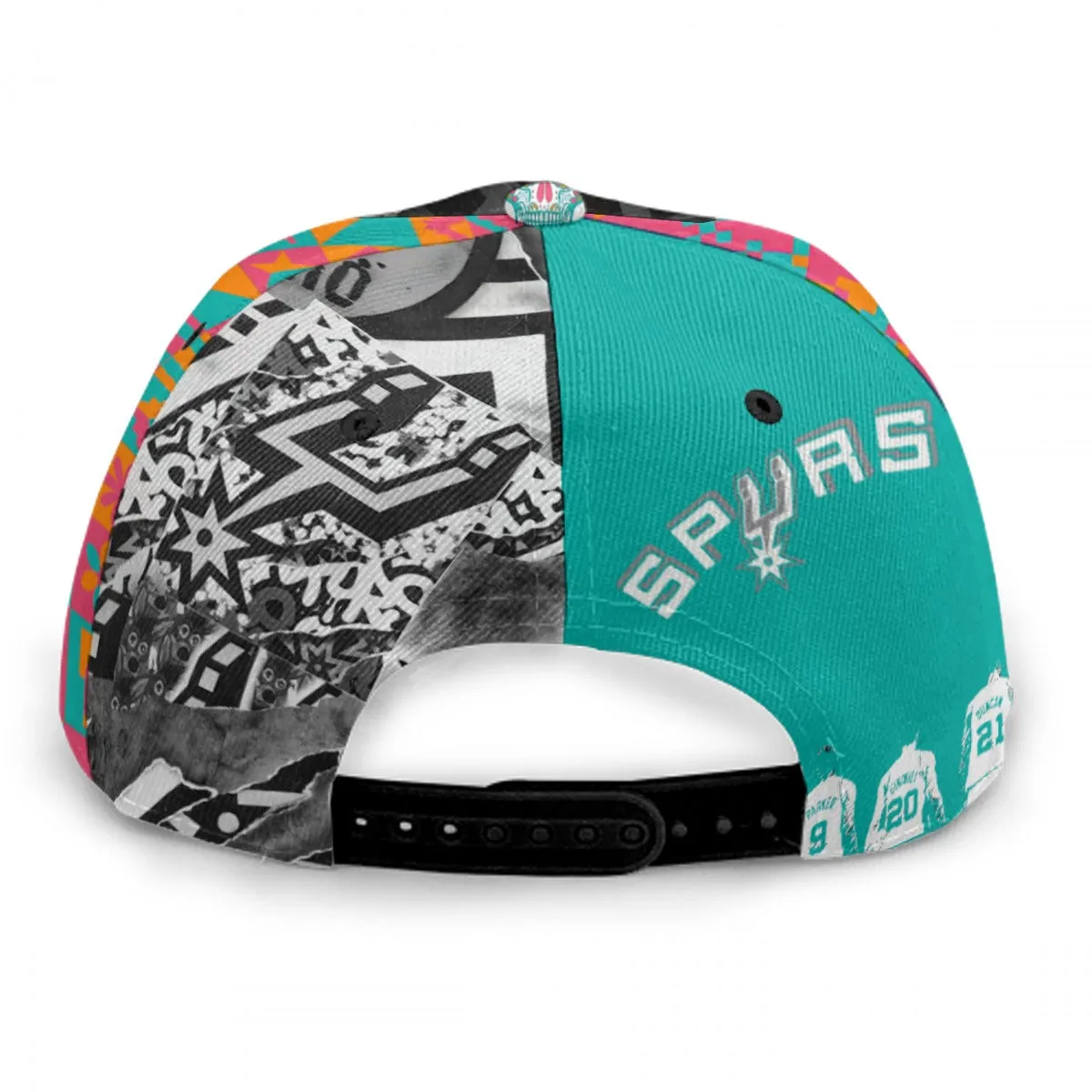 Spurs Baseball Cap With Flat Brim