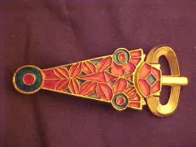 Sutton Hoo Buckle with enamel - S-35