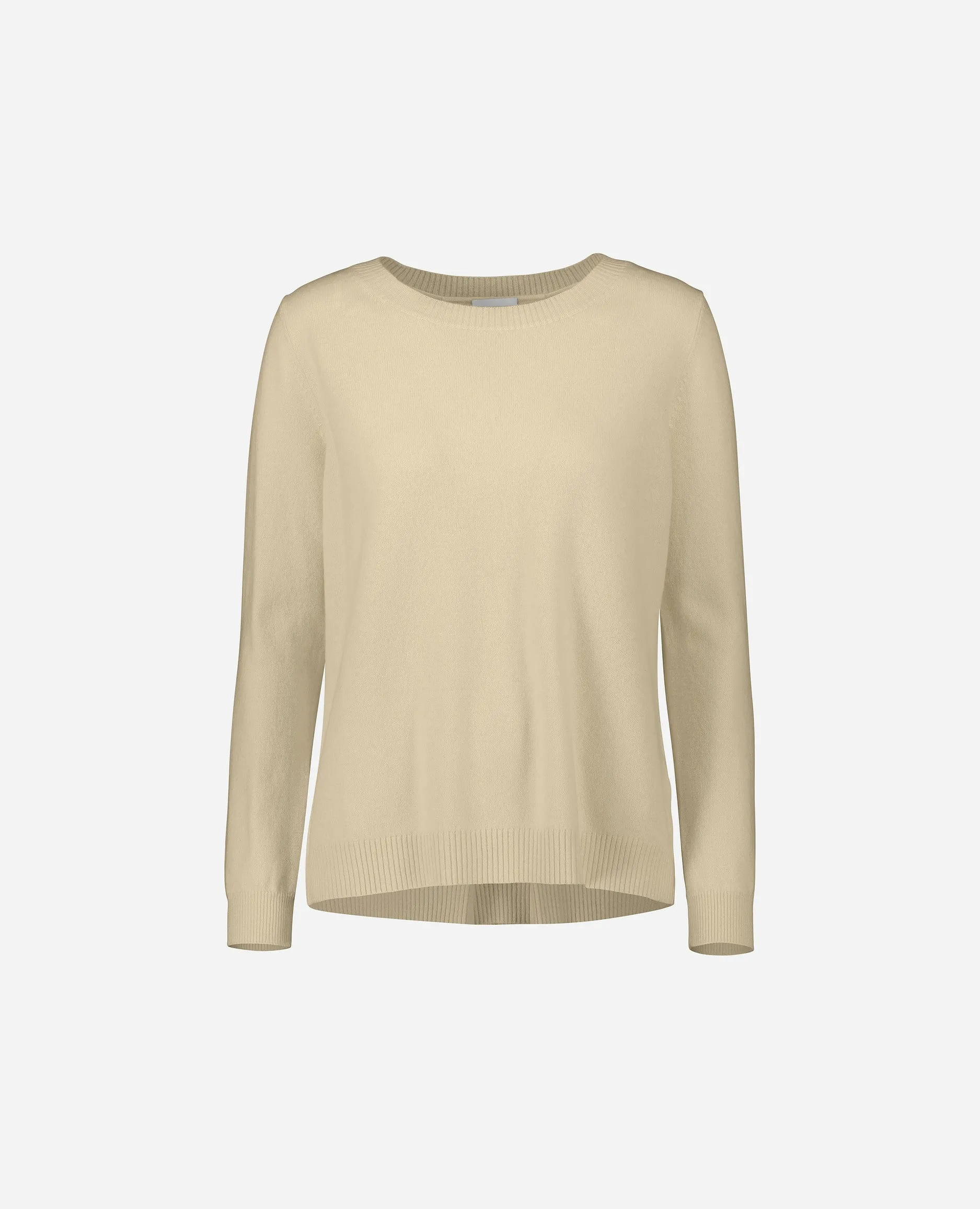 U-Boot Pullover aus Cashmere-Mischung in Beige