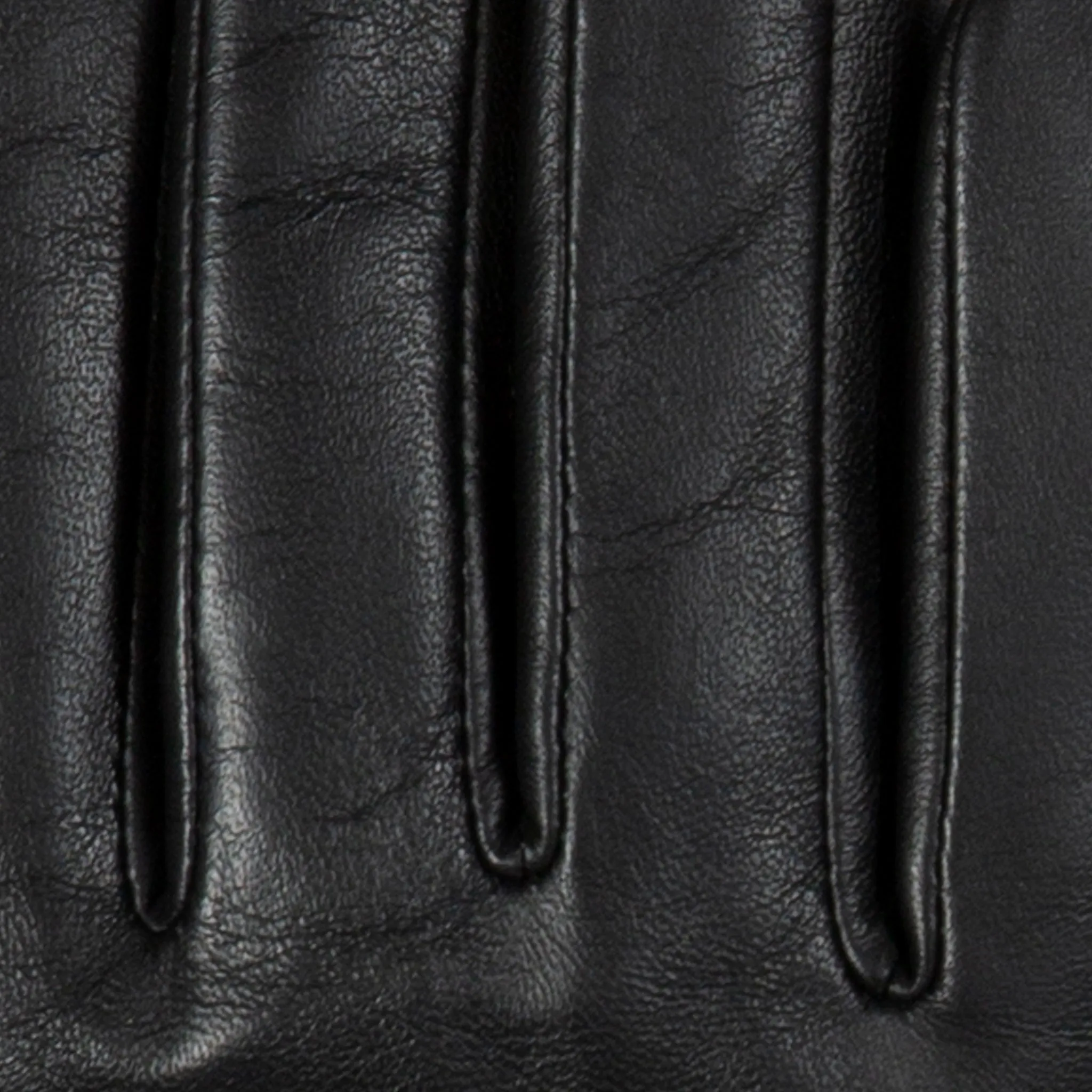 Women’s Wool-Lined Leather Gloves with Buttons and Piping